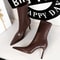 Womens Ankle Boots In Pu Leather Sexy Highheel Boots Winter Autumn Shoes Short Boots With Heels 1