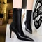 Womens Ankle Boots In Pu Leather Sexy Highheel Boots Winter Autumn Shoes Short Boots With Heels 3