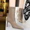 Womens Ankle Boots In Pu Leather Sexy Highheel Boots Winter Autumn Shoes Short Boots With Heels 4