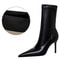 Womens Ankle Boots In Pu Leather Sexy Highheel Boots Winter Autumn Shoes Short Boots With Heels 5
