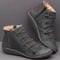 Vintage Snow Boots Women Lace Up Short Mujer Botas Nonslip Shoes 3
