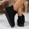 New Winter Women Short Plush Warm Snow Boots Casual Shoes Suede Fur Chelsea Ankle Boots Flats Platf 4