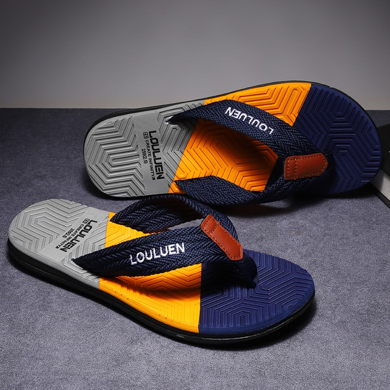 Men Flip Flops High Quality Casual Beach Slippers Summer Fashion Breathable Outdoor 2