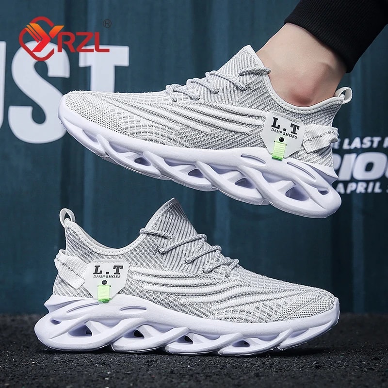 Breathable Mesh Men Sports Running Jogging Shoes Casual Sneakers Black Outdoor Light Shockabsorptio 2