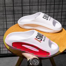 cushioned thick sole pain relief slippers for women and men summer and spring support slides shower slipper