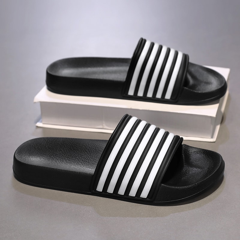 Striped Summer Mens Shoes Couples Beach Sandals Mens And Womens Beach Shoes New Anti Slip Sandals 0