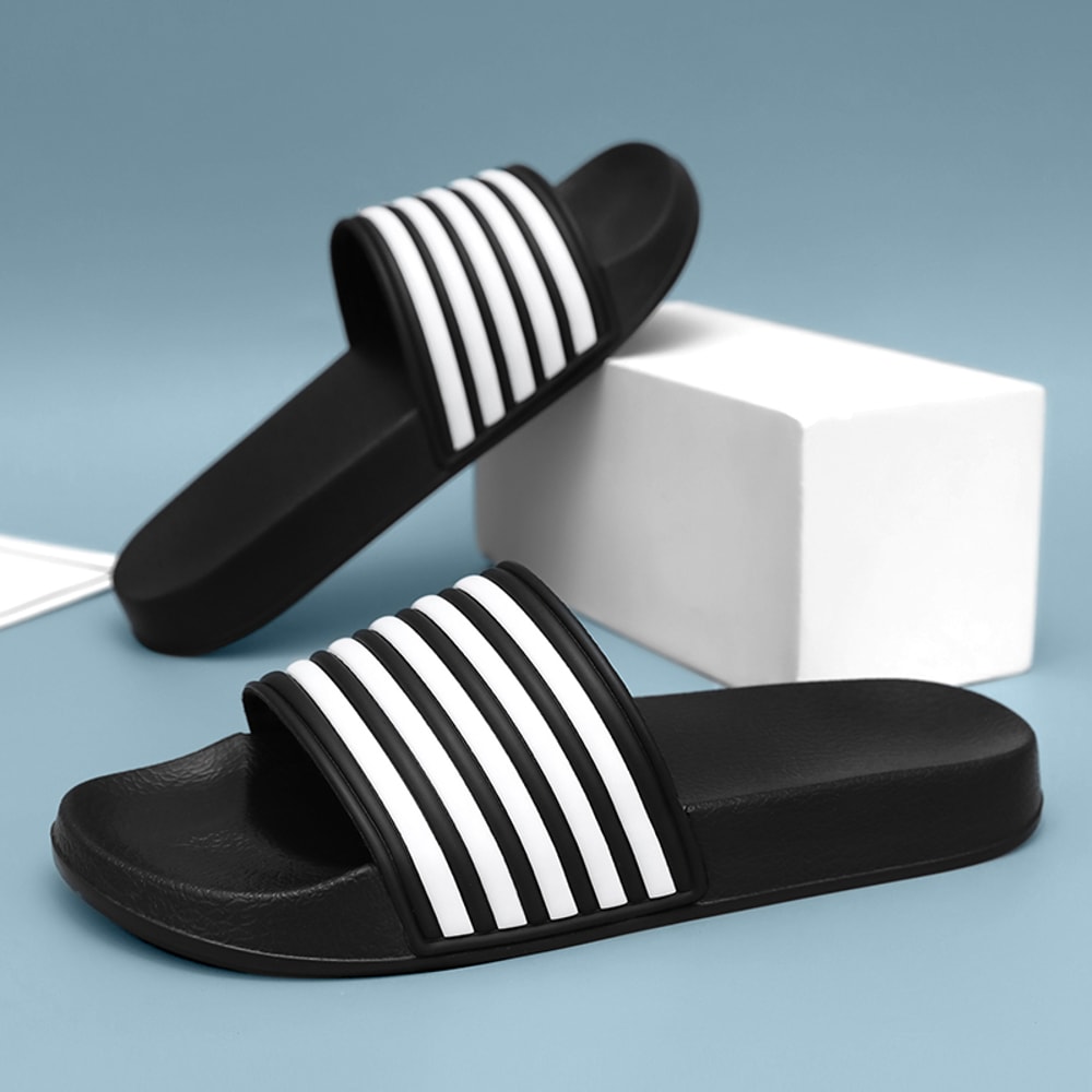 Striped Summer Mens Shoes Couples Beach Sandals Mens And Womens Beach Shoes New Anti Slip Sandals 2