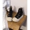 Buckle Strap Canvas Shoe for Women, High Top Female Shoes Design, High Street Grace Walking Zip Simplicity Style
