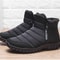 Warm Cotton Zipper Snow Ankle Boots Mens Sneakers Winter Shoes Autumn Shoes Waterproof Snow Boots S 7