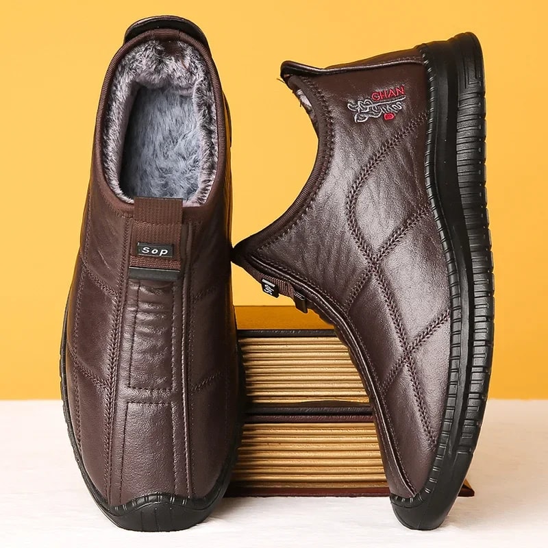 Warm Waterproof Winter Mens Boots Non Slip Thick Walking Boots Platform Boots Oversized Work Shoes 1