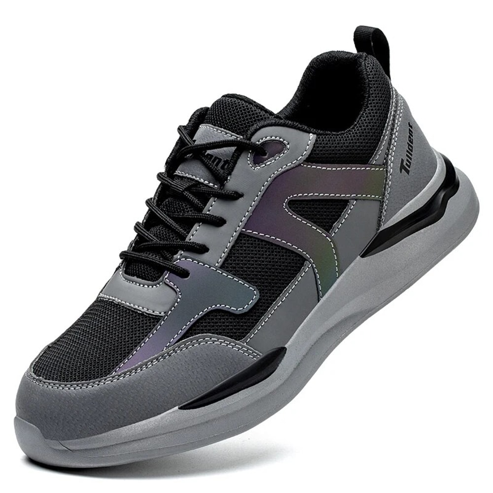 Mens Safety Shoes Steel Toe Work Sneakers Puncture Proof Work Boots Indestructible Lightweight Secu 6