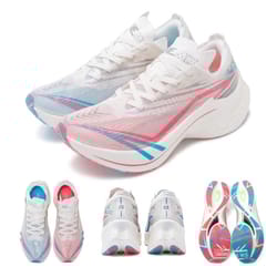 ultralight marathon running shoe with carbon plate, bounce shock-absorbing sneakers, stable support pro tests