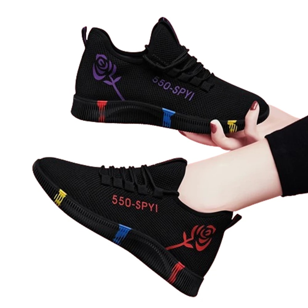 Women Air Mesh Tenis Feminino Shoes Vulcanized Platform Sneakers Casual Flats Lace Up Light Soft Ba 5