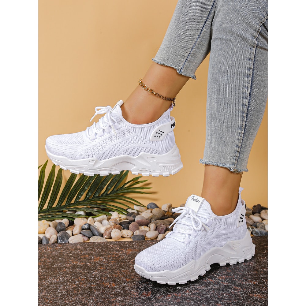 Womens Versatile Sports Shoes Breathable Single Mesh Dad Shoes Casual Womens Shoes For Comfort And 6