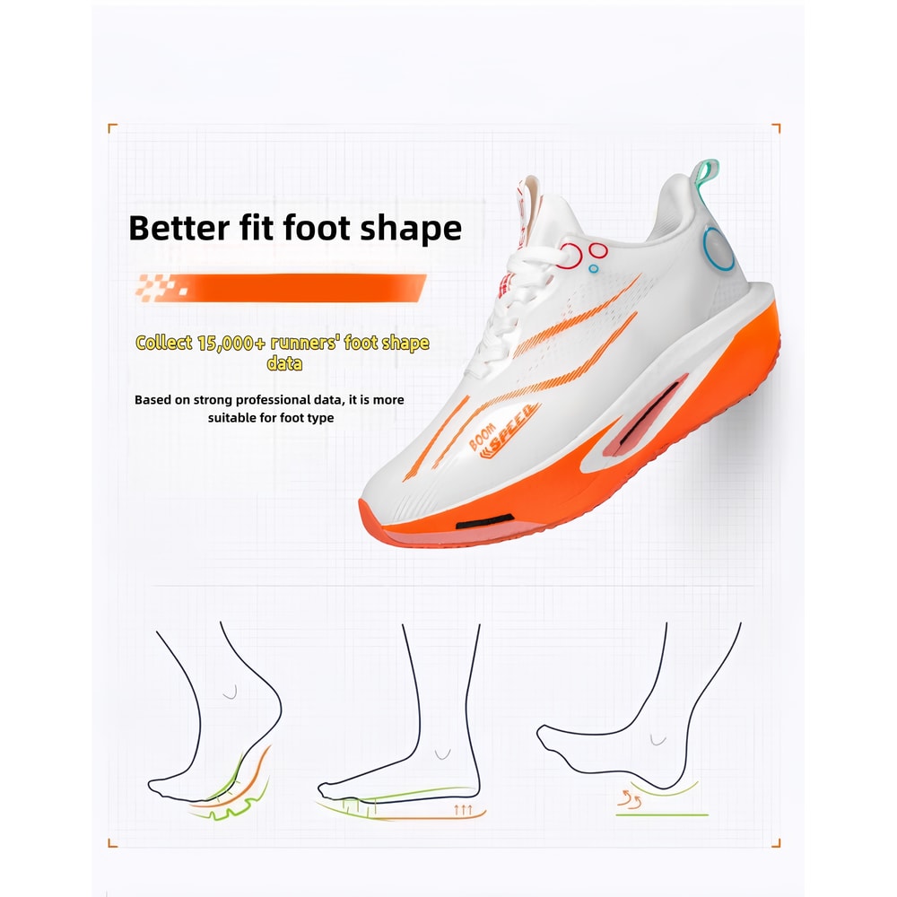 Casual Running Shoes For Men Comfortable Breathable Upper NonSlip WearResistant Sole 3