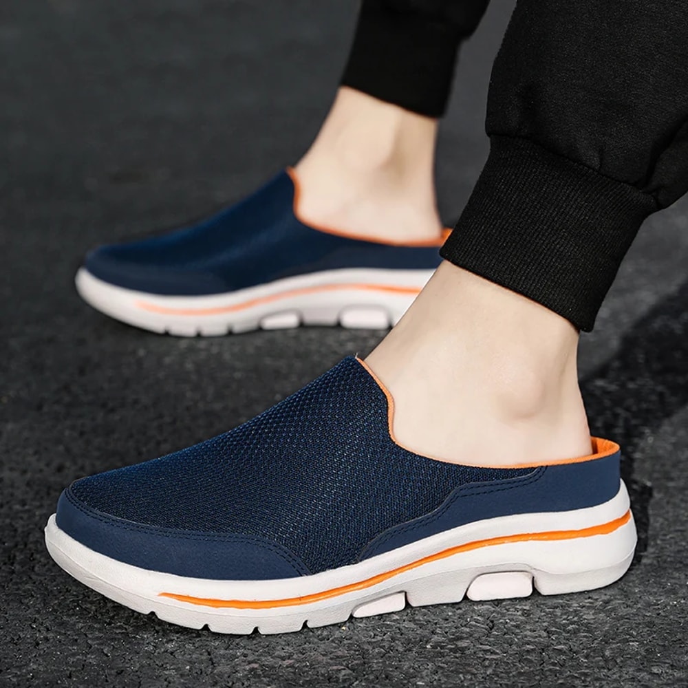 Breathable Men Slippers Summer Indoor Shoes Thick Bottom Slides Fashion Couple Walking 0