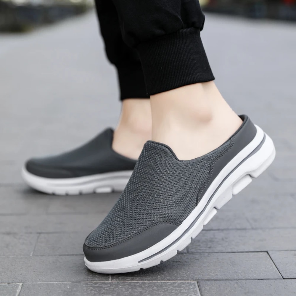 Breathable Men Slippers Summer Indoor Shoes Thick Bottom Slides Fashion Couple Walking 3