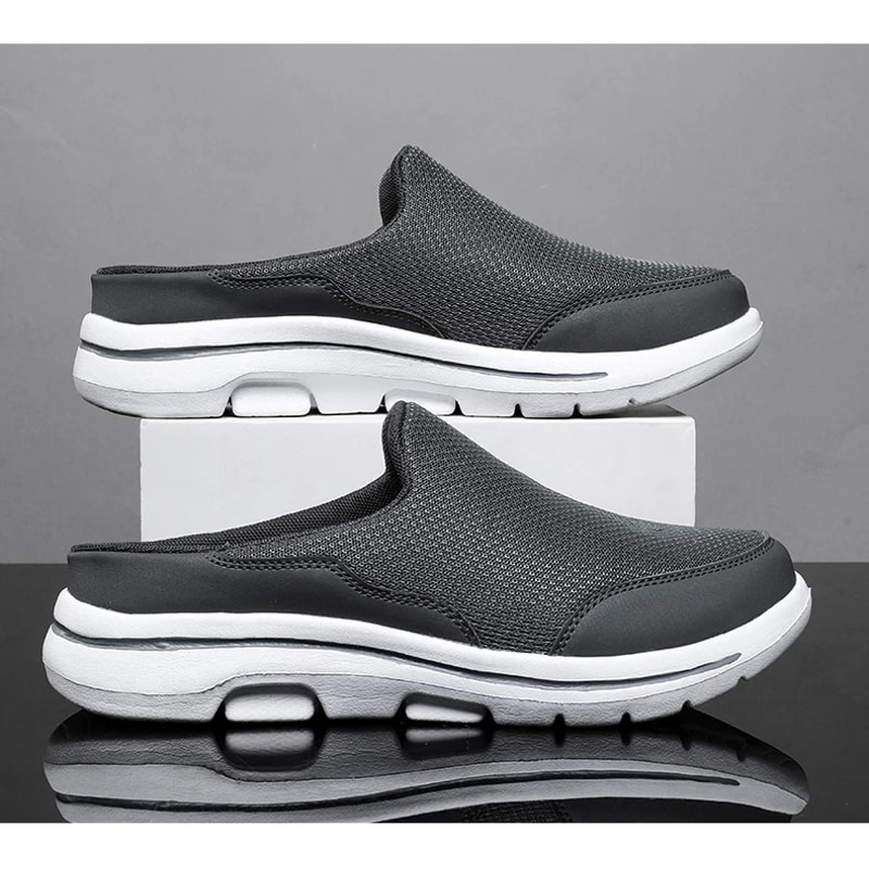 Breathable Men Slippers Summer Indoor Shoes Thick Bottom Slides Fashion Couple Walking 5