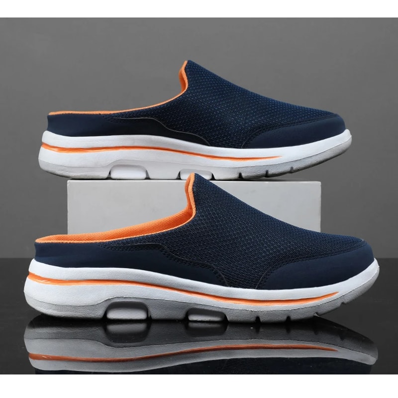 Breathable Men Slippers Summer Indoor Shoes Thick Bottom Slides Fashion Couple Walking 6