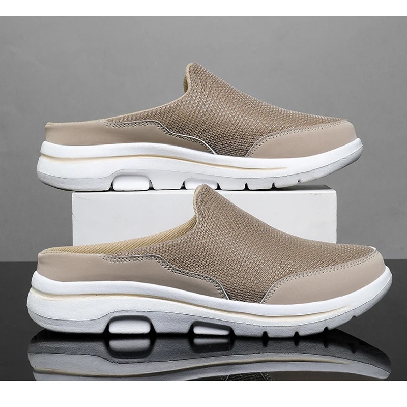 Breathable Men Slippers Summer Indoor Shoes Thick Bottom Slides Fashion Couple Walking 7