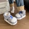Winter Warm Shoes Women High Top Snow Boots Plush Lining Indoor Slippers Couples Platform Heel Fema 3