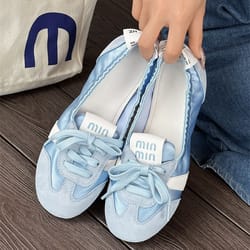 new women's lace up sport shoes summer casual sneakers cozy shallow ballet flats