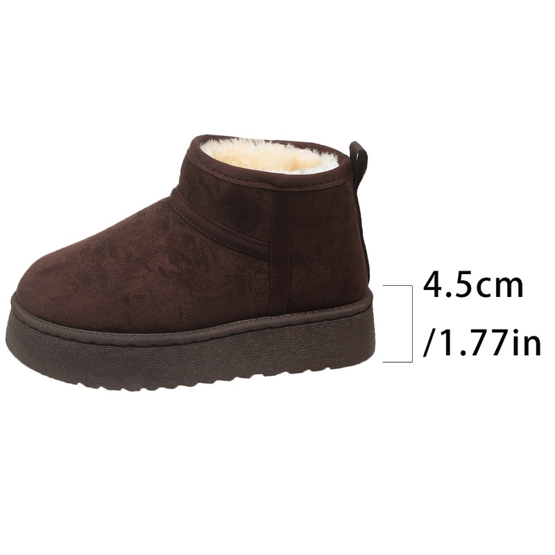 New Winter Warm Boots For Women Fashion Short Shoes With Real Sheepskin Wool Fur Snow Boots Comfort 7