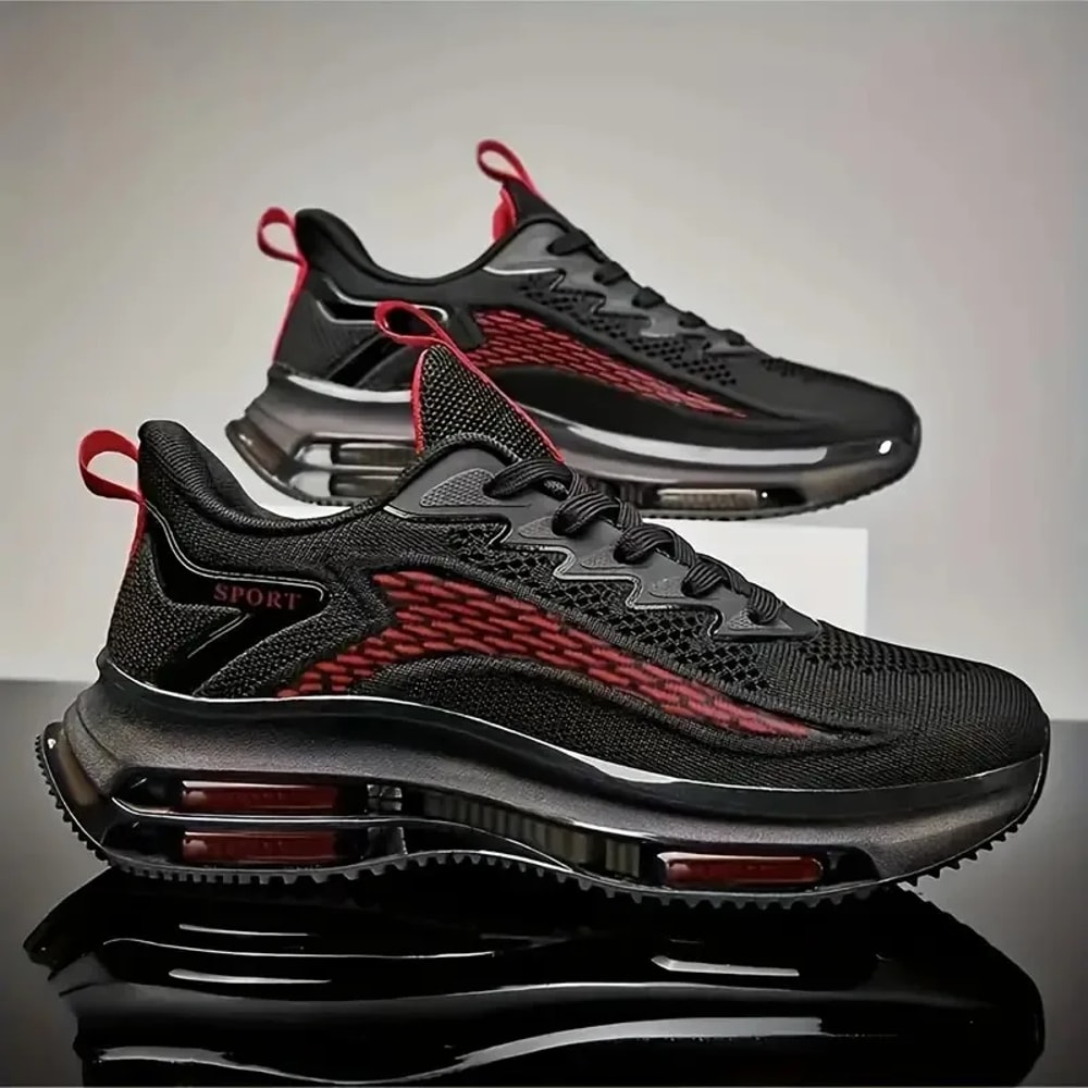 Mens Casual Red Platform Basketball Shoes High Quality Sneakers Trend Sport Walking Sneakers For Me 7