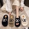 Women's Fur Slides Summer Flip Flops Party Plush Shoes Furry Home Footwear