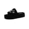 Women's Fur Slides Summer Flip Flops Party Plush Shoes Furry Home Footwear