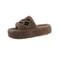 Women's Fur Slides Summer Flip Flops Party Plush Shoes Furry Home Footwear