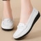 Women Loafer Soft Leather Flats Slip On Casual Shoes Footwear 3