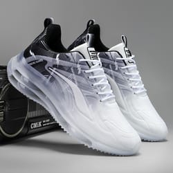 comfortable men's basketball shoes with air cushions, non-slip, shock-absorbing, and breathable for active outdoor use