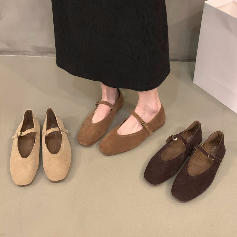 Soft Leather Women Flats Spring New Brand Round Toe Shallow Slip On Casual Ballet Shoes Elegant Dre 0