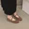 Soft Leather Women Flats Spring New Brand Round Toe Shallow Slip On Casual Ballet Shoes Elegant Dre 4