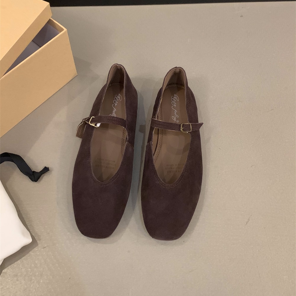 Soft Leather Women Flats Spring New Brand Round Toe Shallow Slip On Casual Ballet Shoes Elegant Dre 8