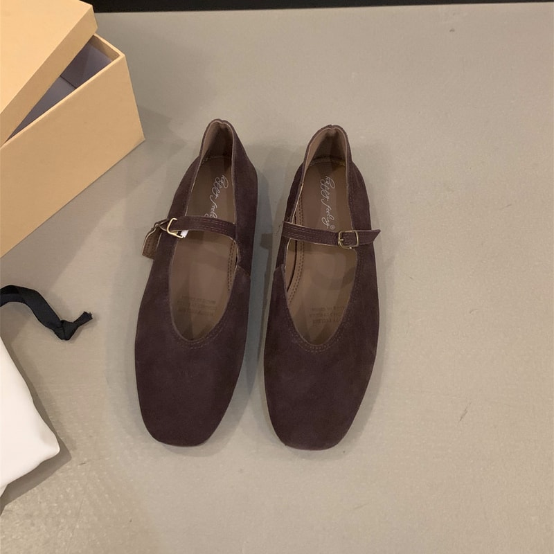 Soft Leather Women Flats Spring New Brand Round Toe Shallow Slip On Casual Ballet Shoes Elegant Dre 8