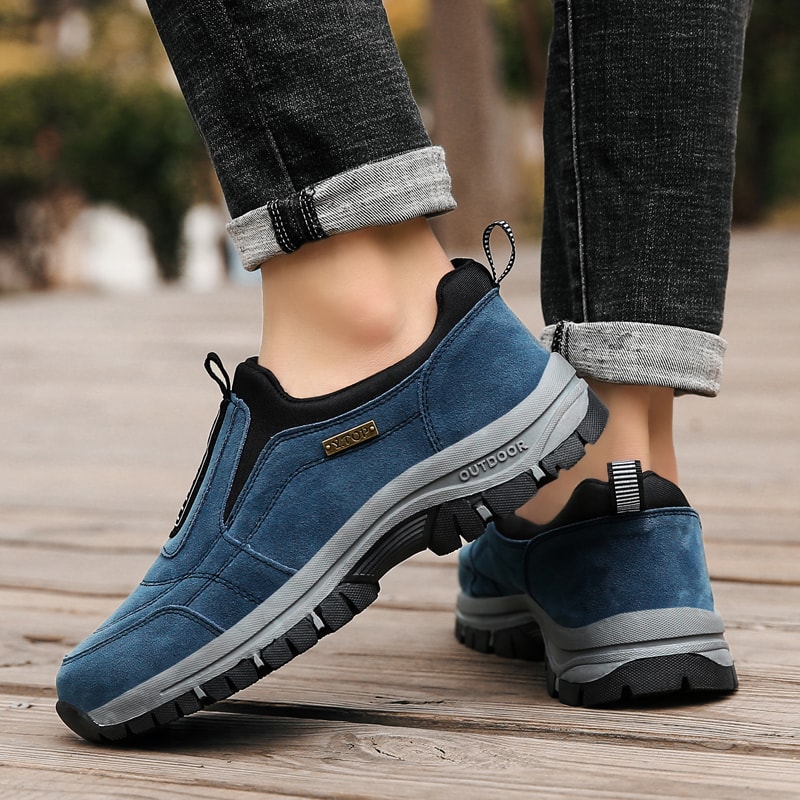 Comfortable Mens NonSlip Casual Sports Shoes WearResistant Hiking Shoes Outdoor Fashion Flat Walkin
