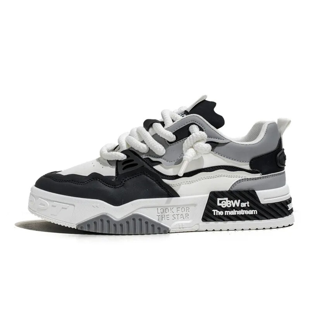 Comfy Non Slip Casual Lace Up Sneakers For Mens Outdoor Activities Mens Trendy Skate Shoes 3