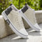 Fashionable Men's Canvas Shoes Comfortable Mid-top Outdoor Hiking Shoes Lightweight Design