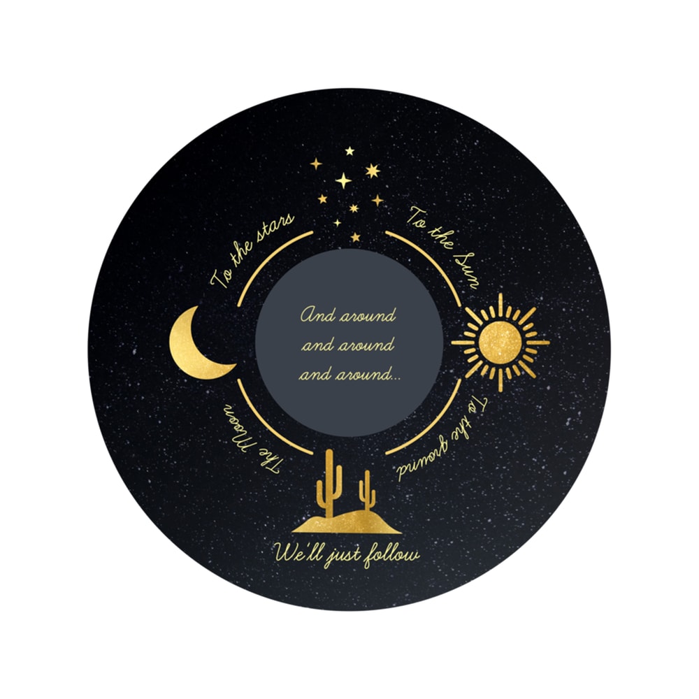 We'll just follow the Moon to the stars Art Print .png