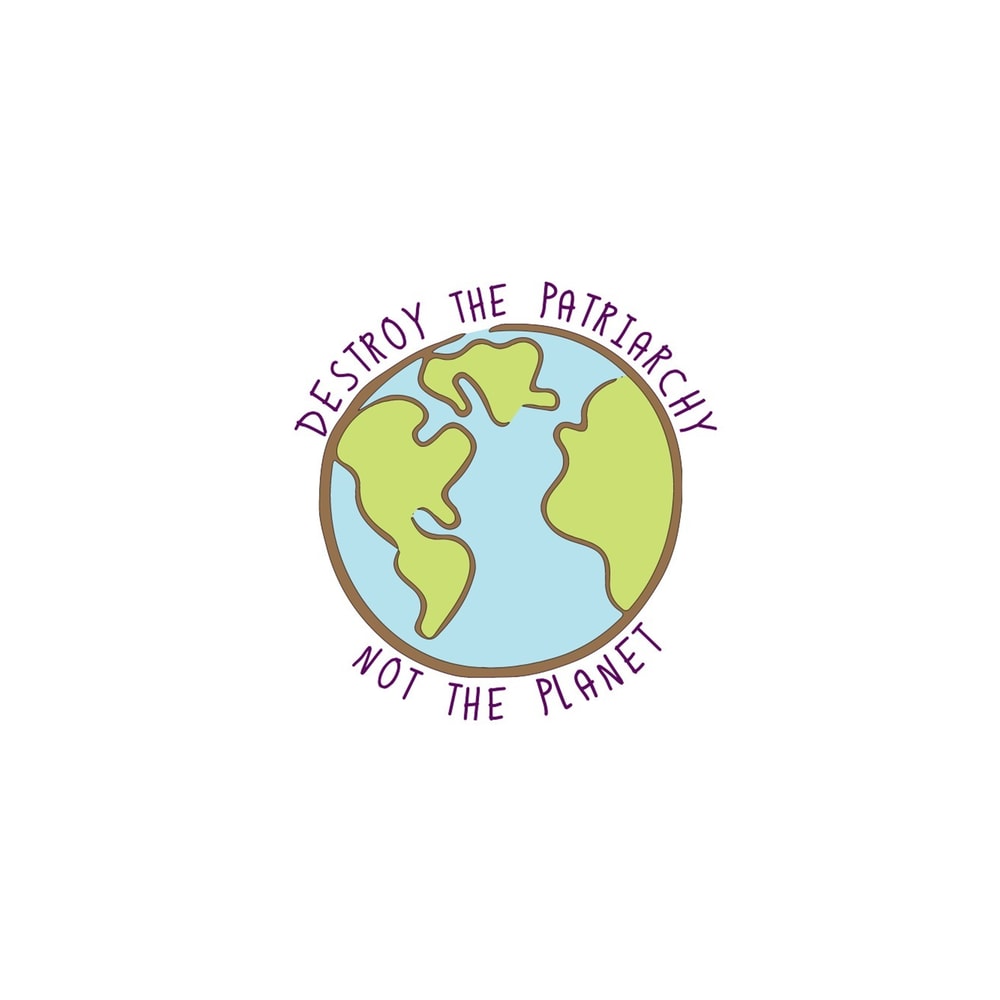 Destroy the Patriarchy, Not the Planet Pin.png