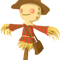 cartoon scarecrow cute .png