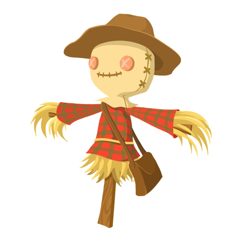 cartoon scarecrow cute .png