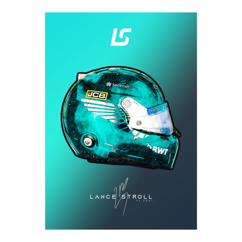 F1 2021 Lance Stroll Aston Martin Crash Helmet Artwork .png