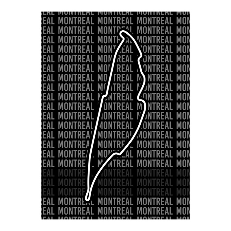 Montreal - F1 Circuit - Black and White .png