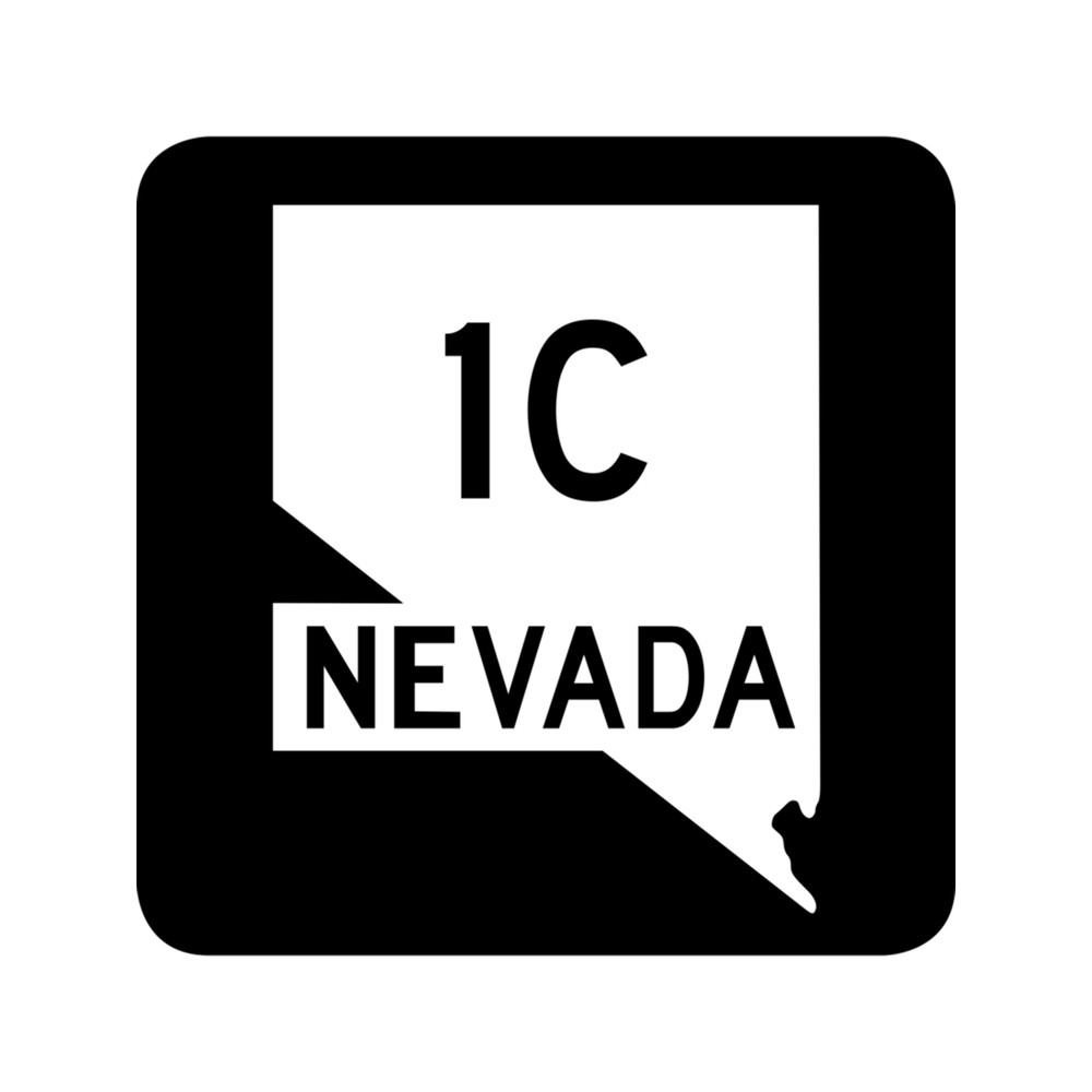 Nevada State Route SR 1C United States Highway Shield Sign .png