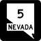 Nevada State Route SR 5 United States Highway Shield Sign .png