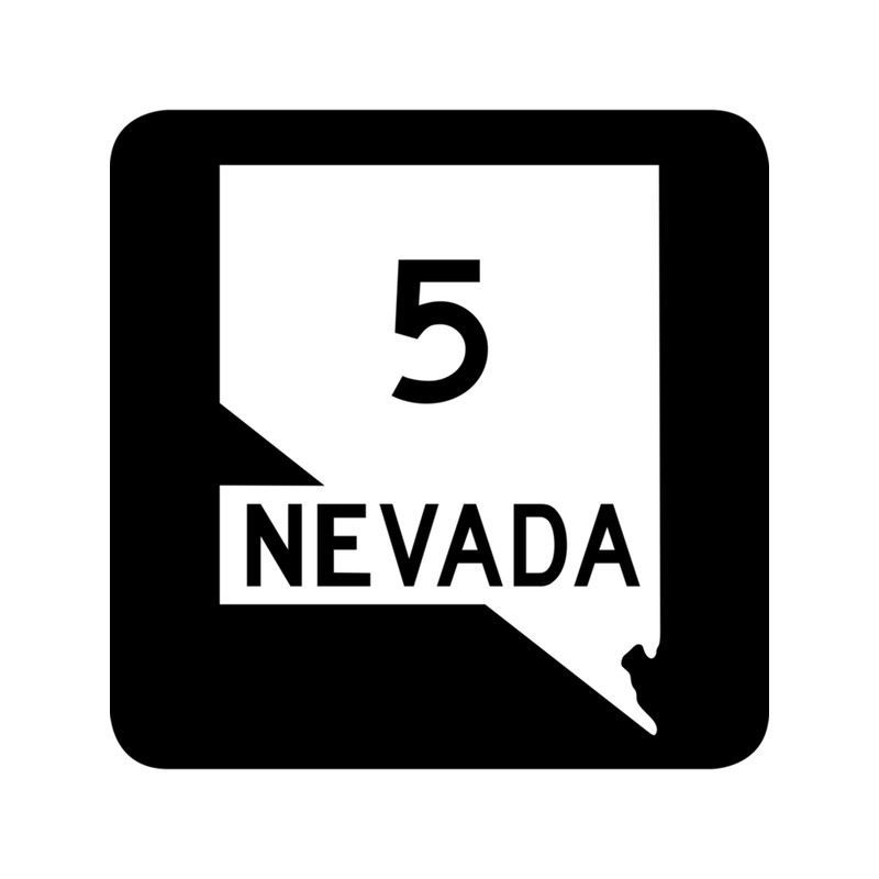 Nevada State Route SR 5 United States Highway Shield Sign .png