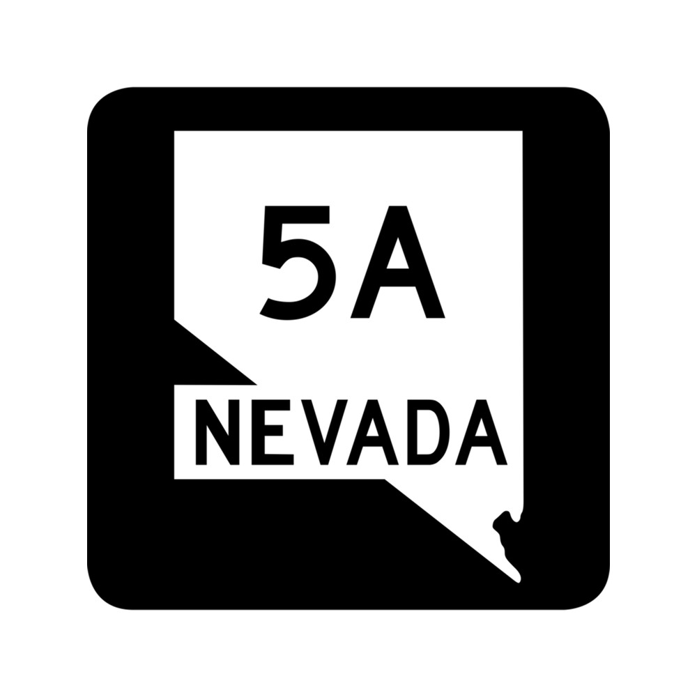 Nevada State Route SR 5A United States Highway Shield Sign .png